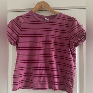 PINK Victoria's Secret Pink Striped Tee